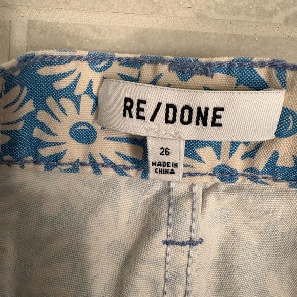 RE/DONE 70s Daisy Floral Bootcut High Rise Jeans Size 26 - Picture 5 of 10